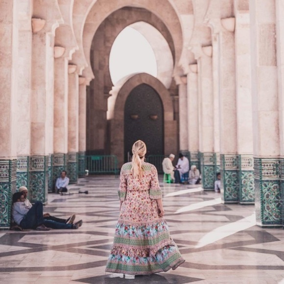 NWT Tulle and batiste havillah maxi dress- lotus - Picture 5 of 7